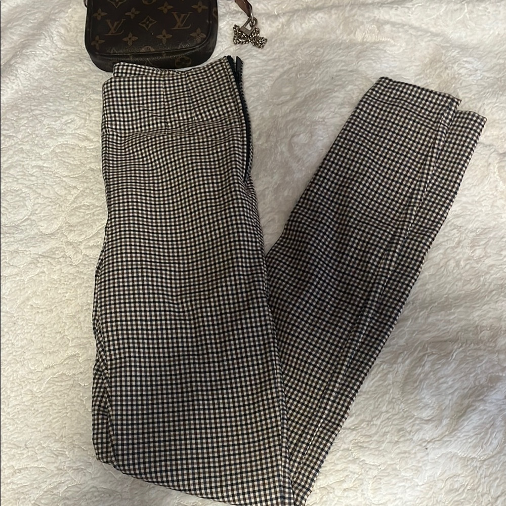 Checkered Black and White Pants
